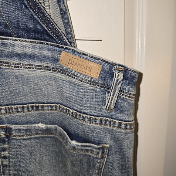 Blank NYC Light Blue Denim Overalls - Picture 4 of 5